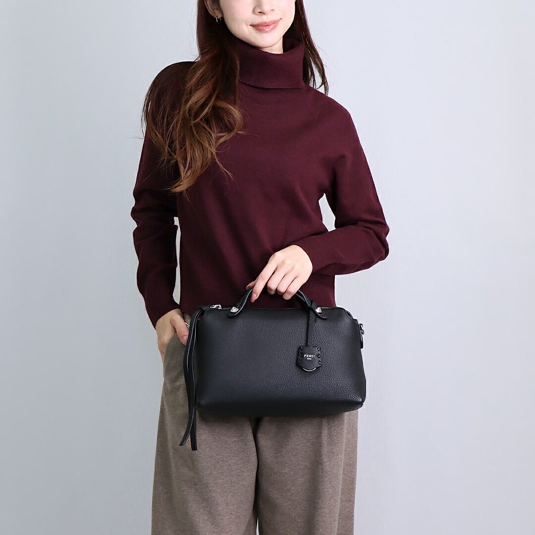 フェンディ FENDI 2WAYバッグ 【BY THE WAY：バイザウェイ】セレリア 8BL155 ASU2 F0GXN ミディアム ブラック 192目の手縫いステッチ入り