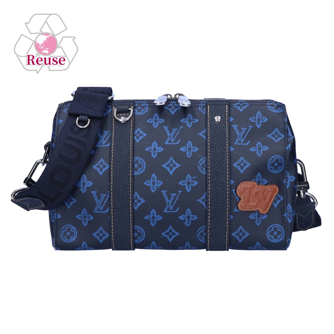 LOUIS VUITTON ルイヴィトン 美品 モノグラム ストライプ ブルー 楽天市場】LOUIS VUITTON ルイ・ヴィトン シティ・キーポル