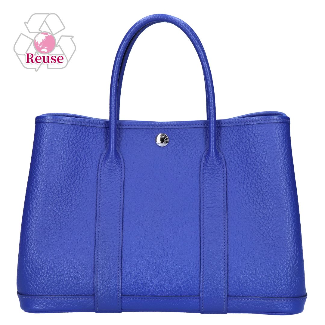 【リユース品】 エルメス HERMES バッグ ハンドバッグ ガーデンパーティTPM ブルー 【お取り寄せ】 296,010円