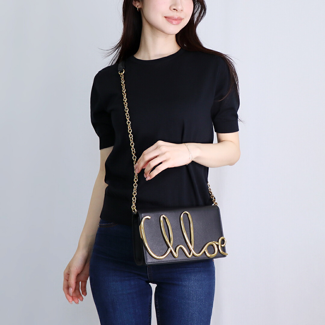 クロエ CHLOE ショルダーバッグ クロスボディバッグ アイコニック CHC24WS514 O32 001 BLACK ブラック｜テザーレブランドショップ