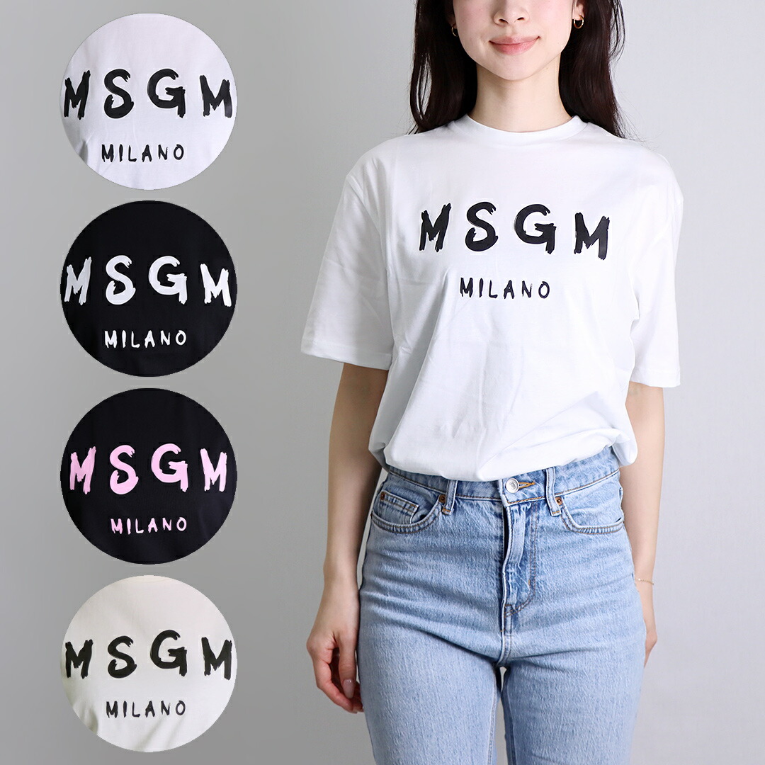 MSGM (エムエスジーエム) ロゴプリント クルーネック トレーナー