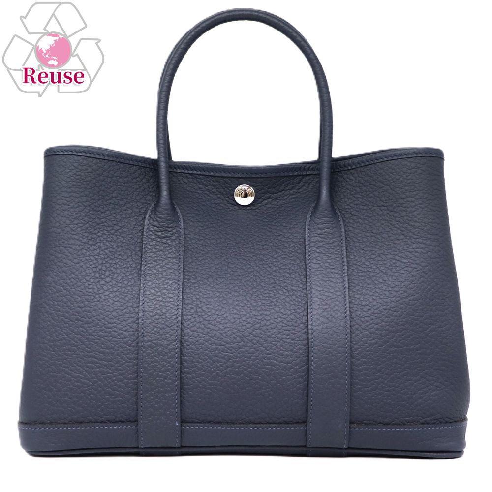 【リユース品】 エルメス HERMES バッグ ハンドバッグ ガーデンパーティPM ブルーインディゴ 【お取り寄せ】