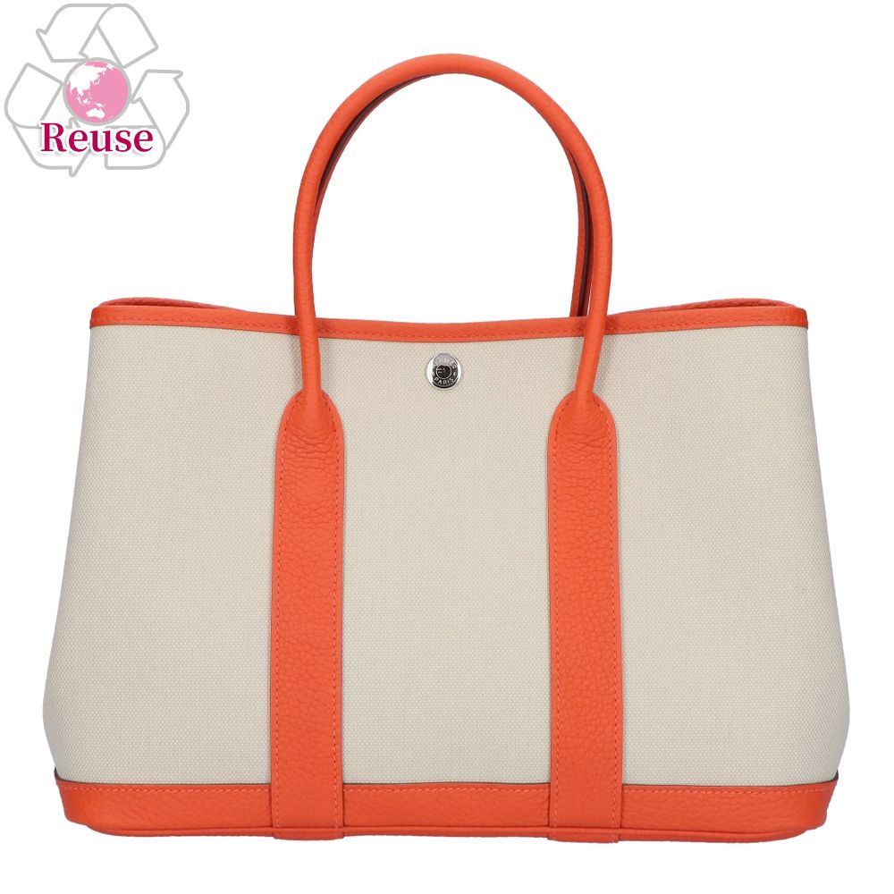 【リユース品】 エルメス HERMES バッグ ハンドバッグ ガーデンパーティ TPM オレンジ系 【お取り寄せ】｜テザーレブランドショップ