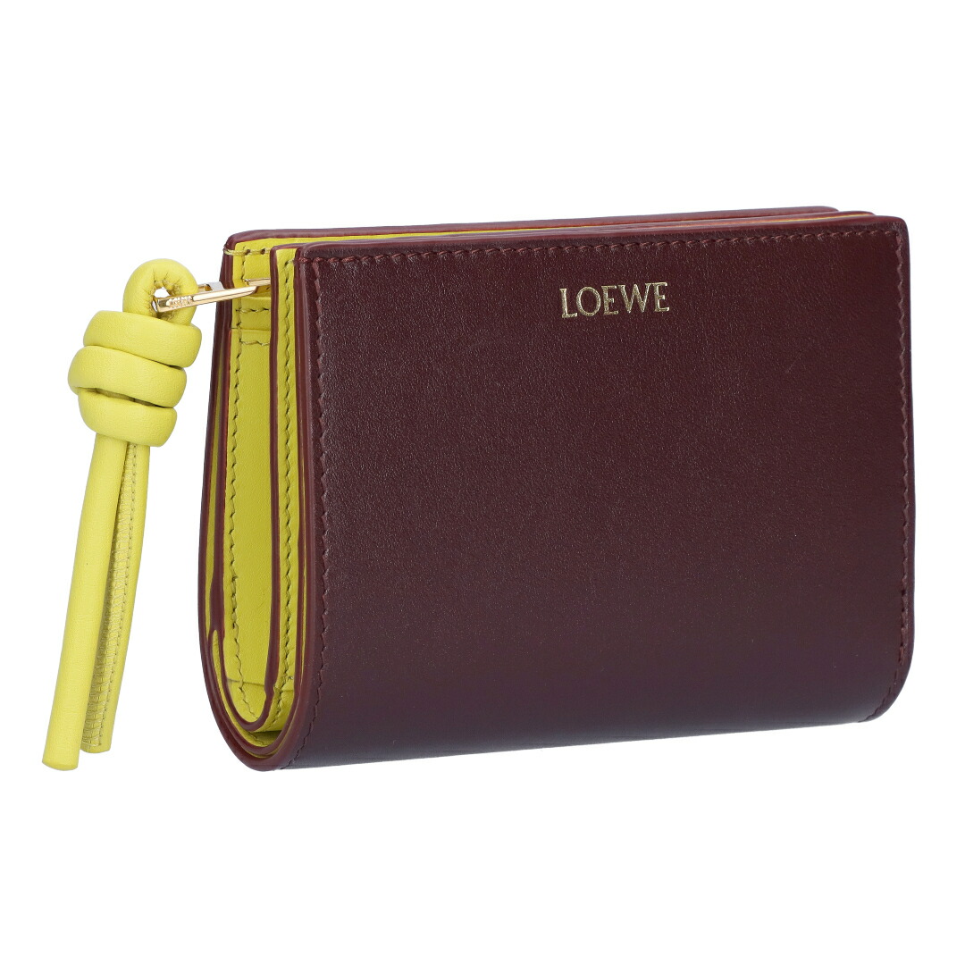 ロエベ コンパクト レザー 財布 LOEWE（ロエベ） コンパクト ジップ ウォレット ストラップ 二つ折り