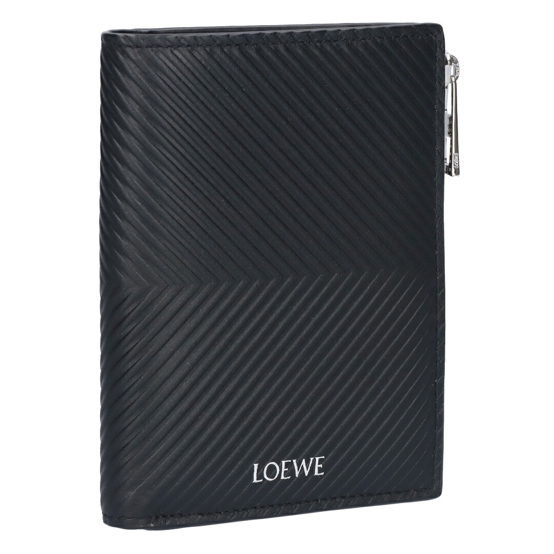 【専用出品】LOEWE ロエベ/アマソナ/レザー/二ツ折リ長財布/ LOEWE - ロエベ 二つ折り 長財布 ブルー リネン 財布 レザー