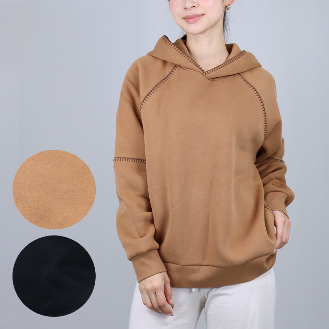 ま*お様 【UGG】レイ UGGフラッフ ロゴ フーディ UGG アグ パーカー Rey UGGfluff Logo Hoodie レイ UGGフラッフ