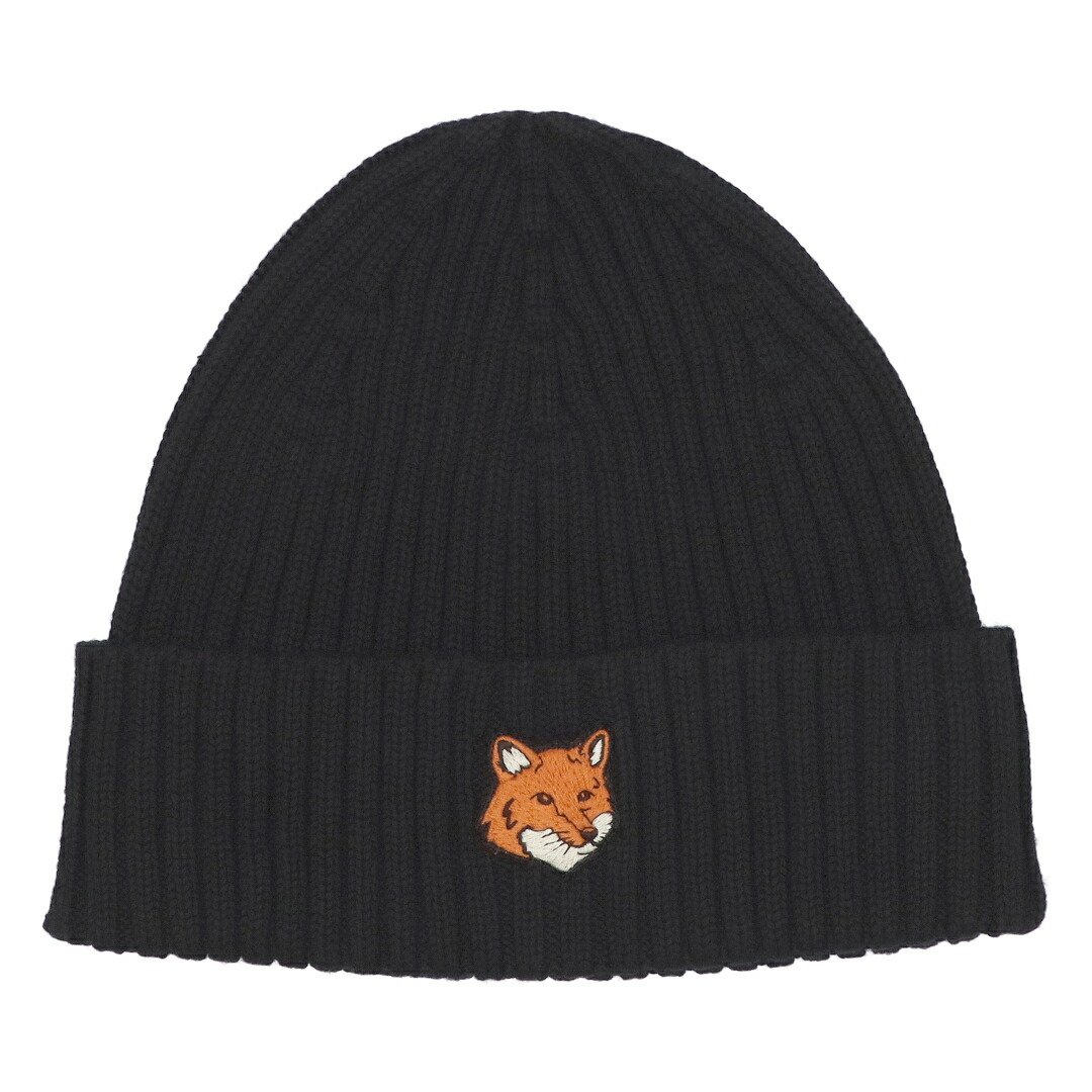 楽天市場】MAISON KITSUNE メゾンキツネ ニット帽 FOX HEAD PATCH