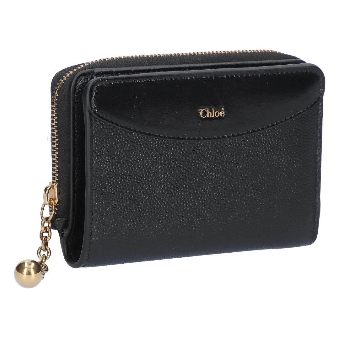 クロエ CHLOE 折札入れ 二つ折り札入れ CHLOE SPHERE クロエスフィア CH25AP981P85 001 BLACK 【お取り寄せ】