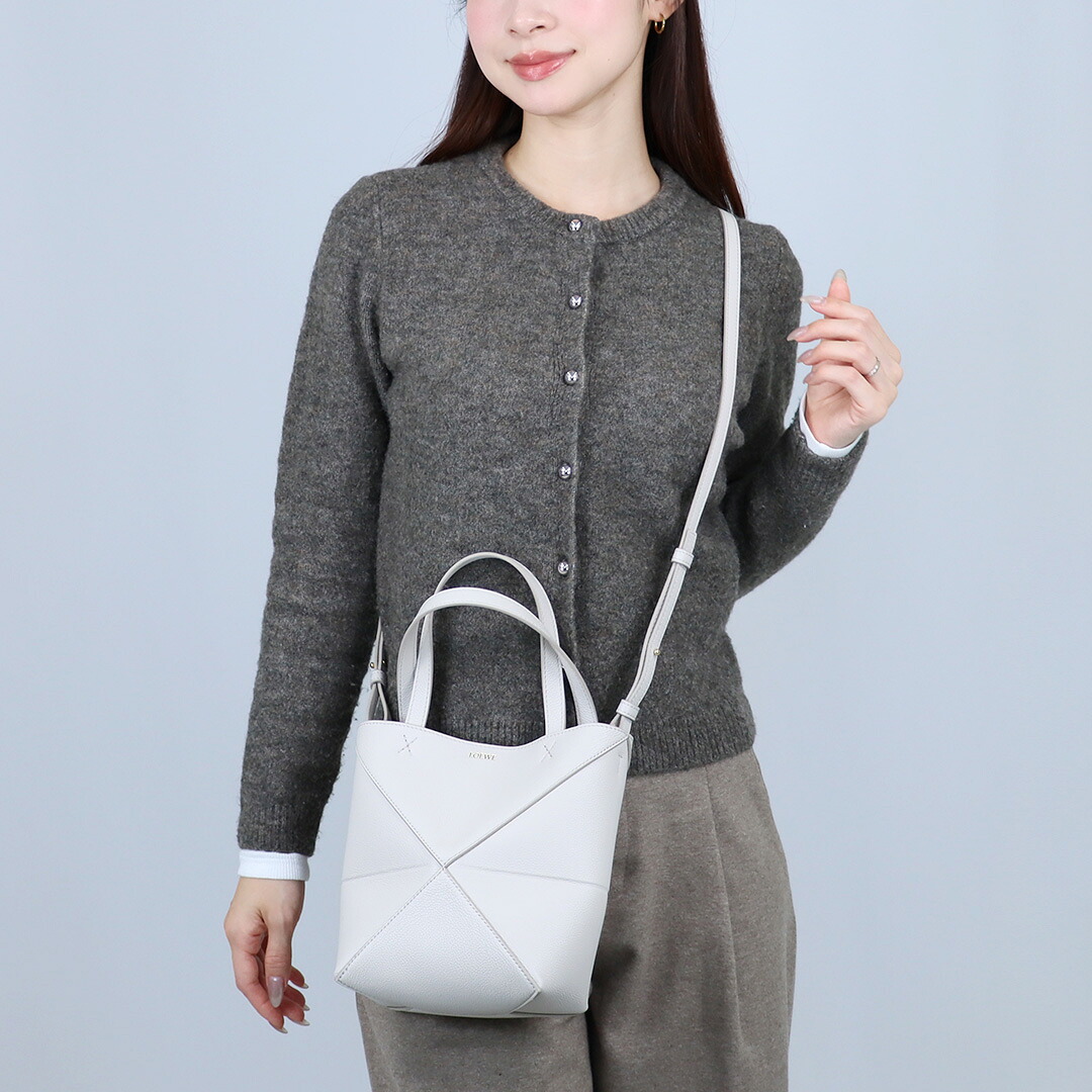 ロエベ LOEWE 2WAYバッグ PUZZLE FOLD TOTE MINI パズルフォルドトートミニ A779V25X19 1769 LIGHT GHOST 【お取り寄せ】 119,000円