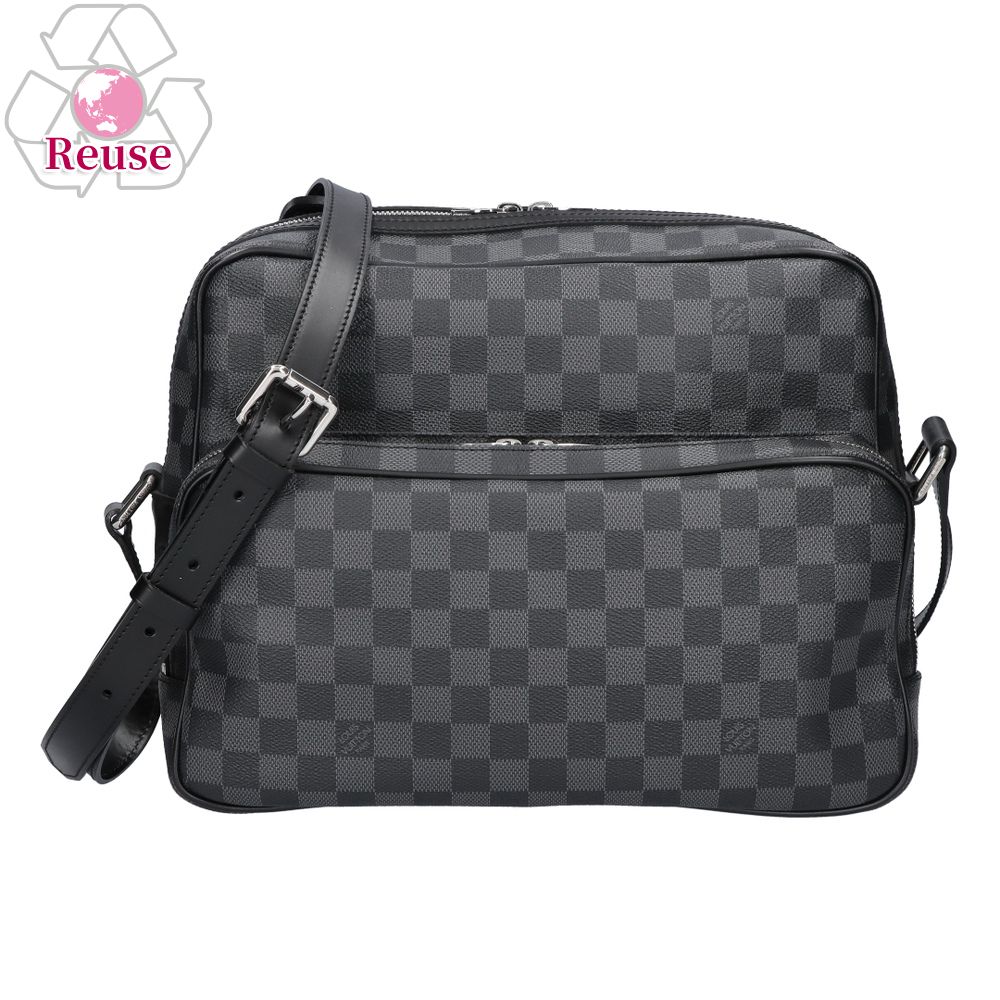 【リユース品】 ルイヴィトン LOUIS VUITTON バッグ ショルダーバッグ ダミエ グラフィット イオ N45252 グレー系 【お取り寄せ】