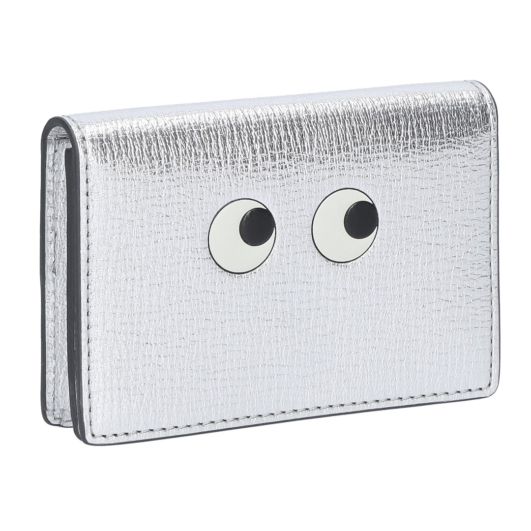 アニヤハインドマーチ ANYA HINDMARCH Eyes カードケース 5050925195591/195591 SILVER｜テザーレブランドショップ