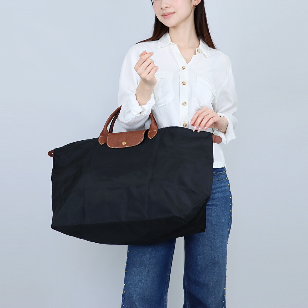 【12日0時～24h限定ポイント3倍】 ロンシャン LONGCHAMP トートバッグ ル プリアージュ 1624 089 001 BLACK Lサイズ
