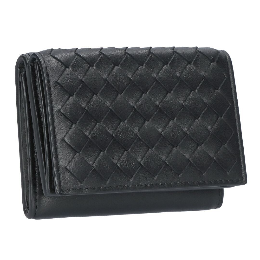 ボッテガヴェネタ BOTTEGA VENETA 折財布 三つ折財布 イントレチャート 515385 V3UN2 1295 BLACK