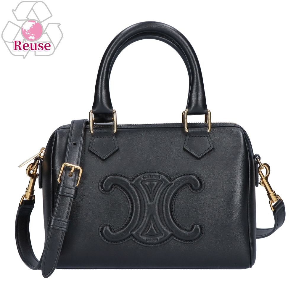 【リユース品】 セリーヌ CELINE バッグ 2WAYバッグ スモールボストン ブラック 【お取り寄せ】