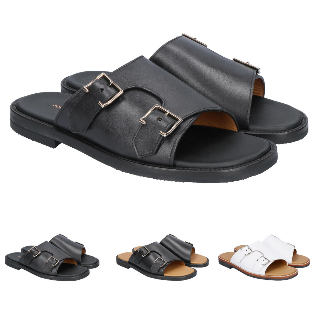 【18日0時～72h限定ポイント5倍】 ジョンロブ JOHN LOBB 紳士靴 メンズシューズ サンダル レザー スライドサンダル ダブルバックル BEACON A6167ULE1R A6181ULE2L｜テザーレブランドショップ
