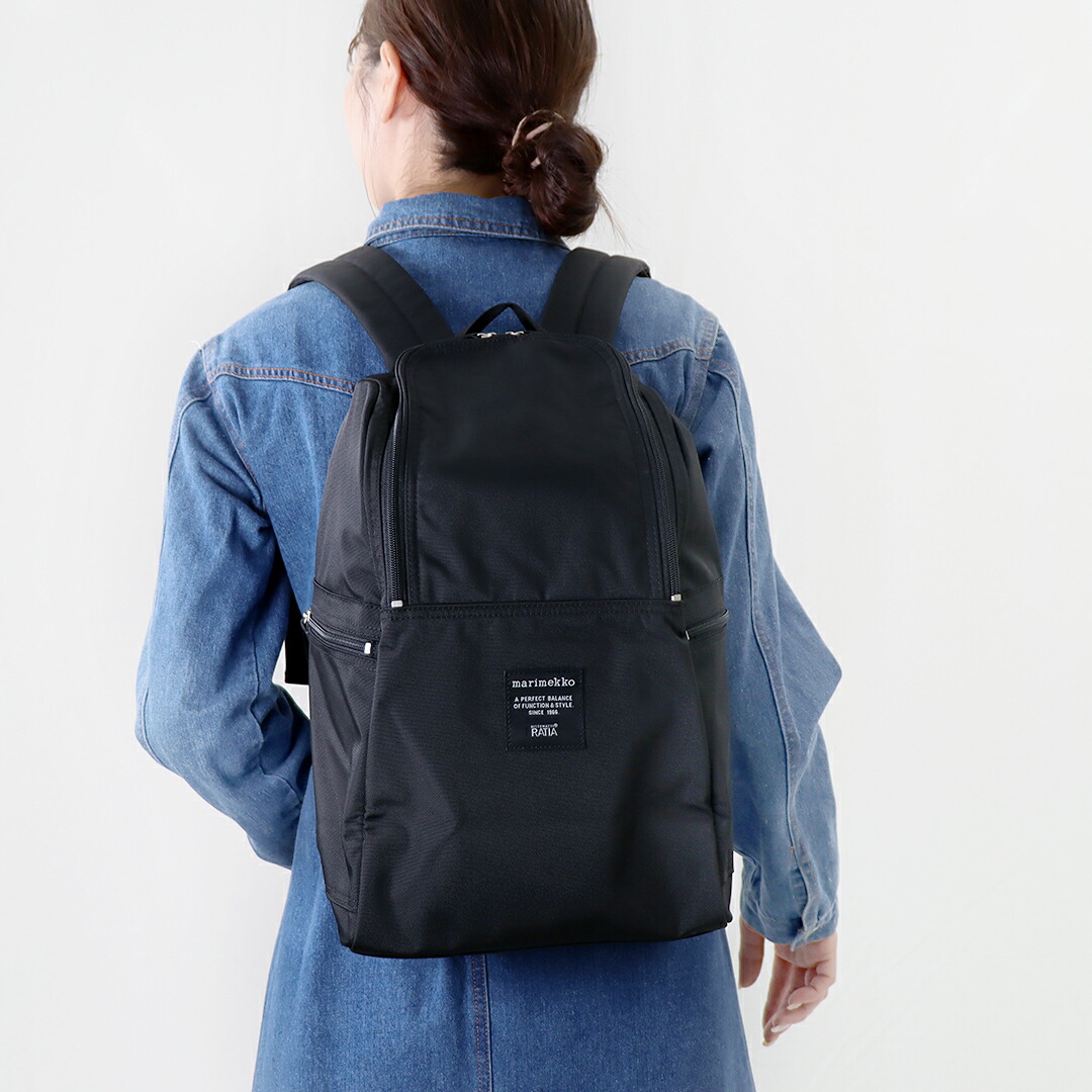 マリメッコ リュックサック Marimekko METRO BACKPACK ナイロン バックパック 039972-999 レディースバッグ |  