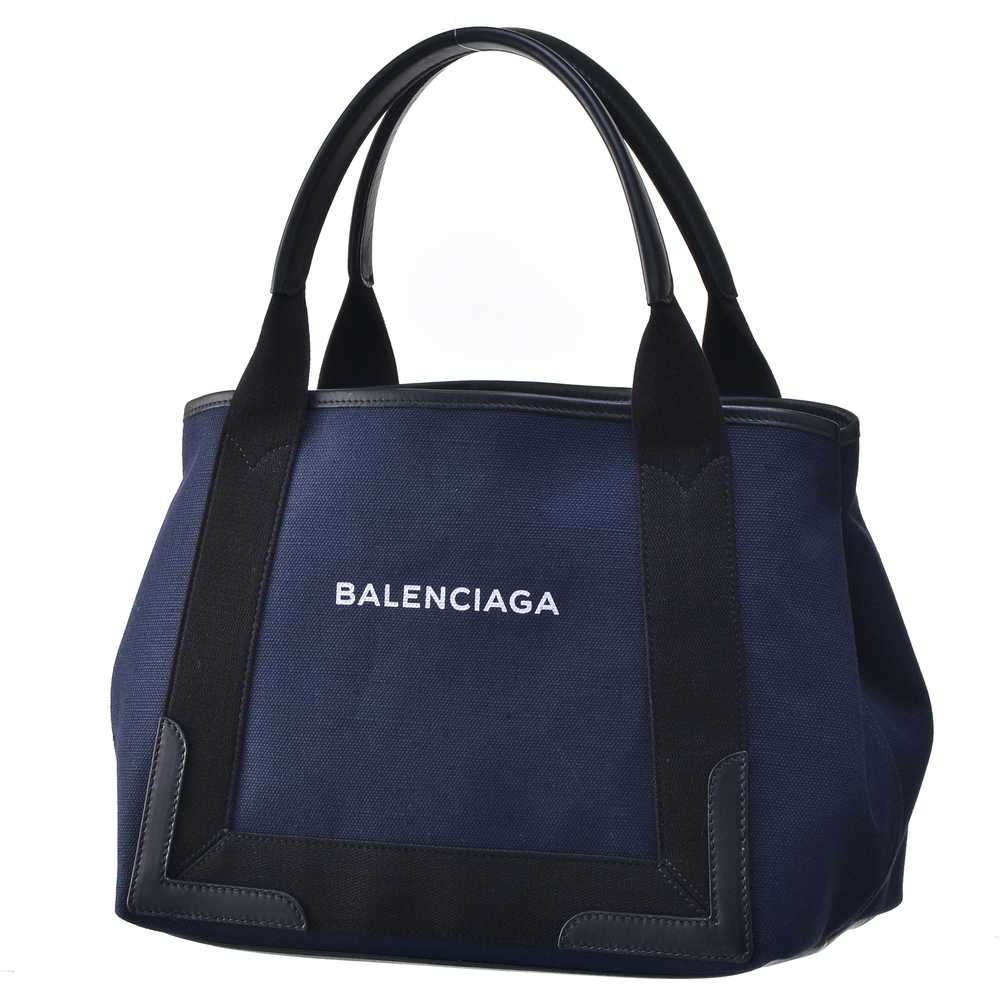 バレンシアガ BALENCIAGA バッグ トートバッグ BC339933 K9H1N 4065 【NAVY CABAS S】 BLEU MARINE/NOIR 【bgl】