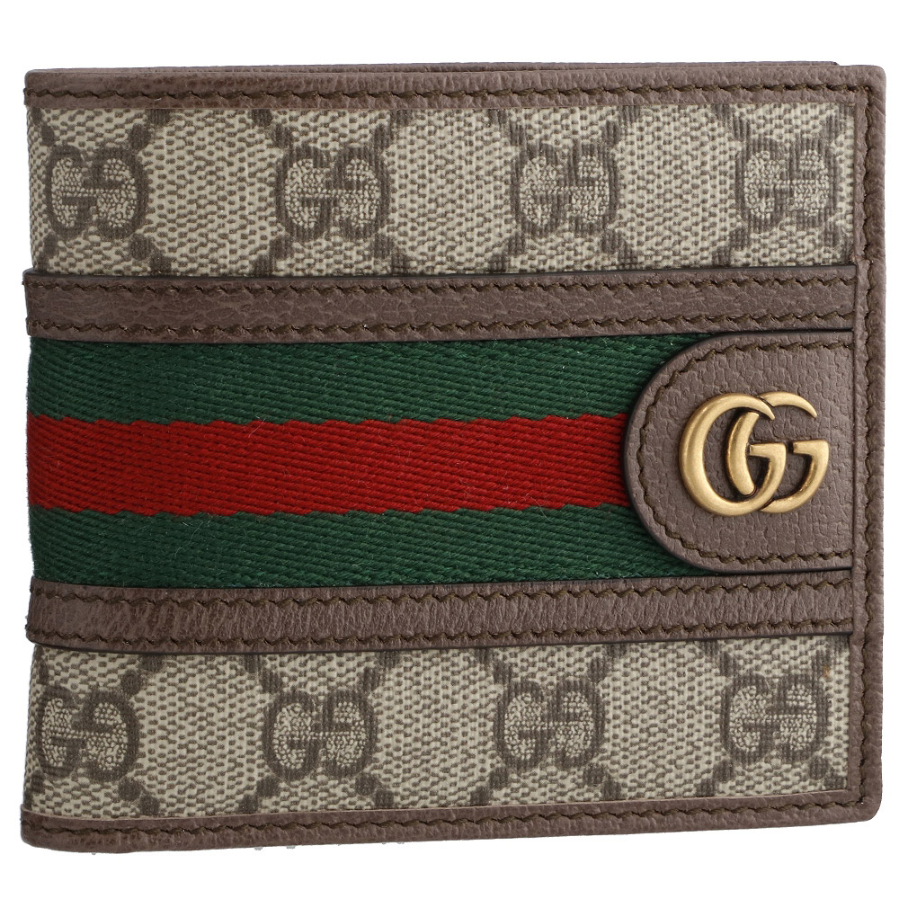 GUCCI グッチ GGスプリーム キングスネーク 財布 本革 二つ折り