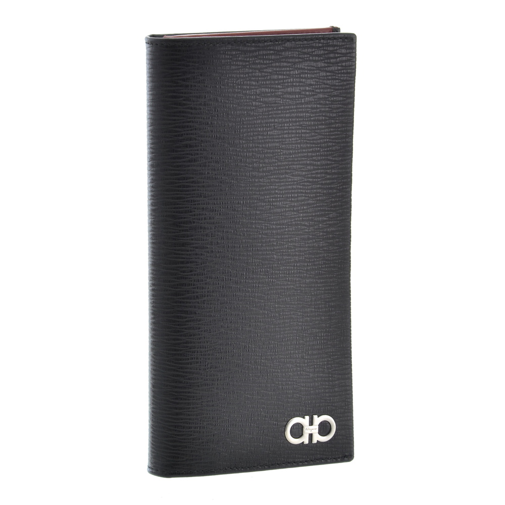 Salvatore Ferragamo ブラックパンチング FERRAGAMO フェラガモ ベルト ダブルガンチーニ ブラック