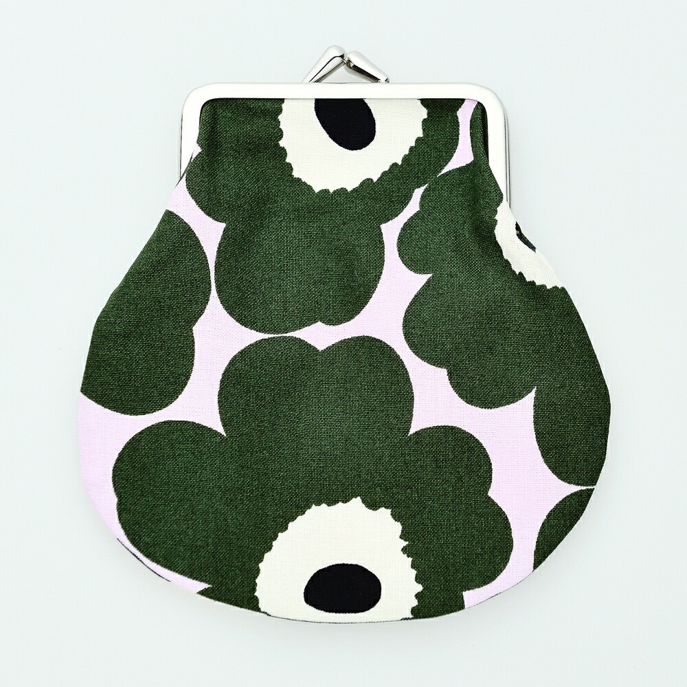 楽天市場 マリメッコ Marimekko がま口 ポーチ Mini Unikko 369 ピンク ダークグリーン ブラック ベージュ ゆうパケ可 Skl エクセル ブランドショッピング