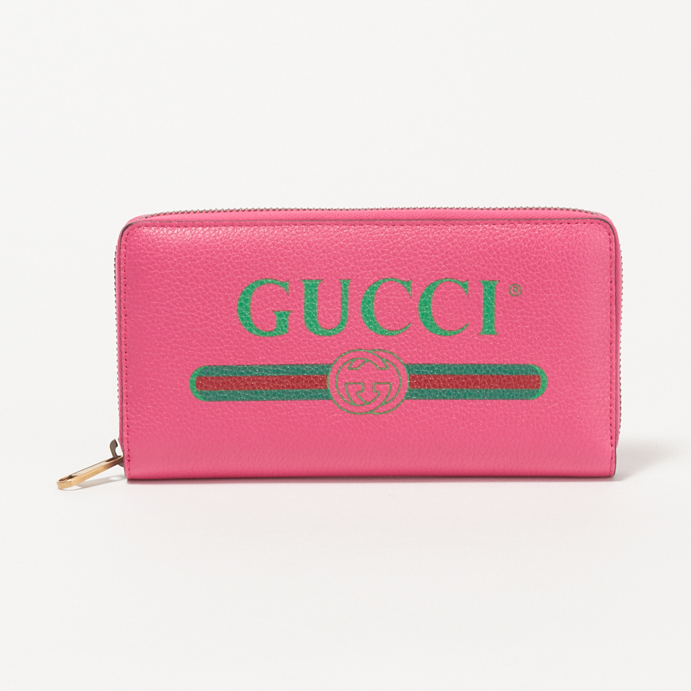 割引特価価格 Print バッグ 小物 ブランド雑貨 Gucci グッチ ピンク系 40 0gcat ブランドショッピング Skl レディース財布 Skl 長財布 Gucci エクセル