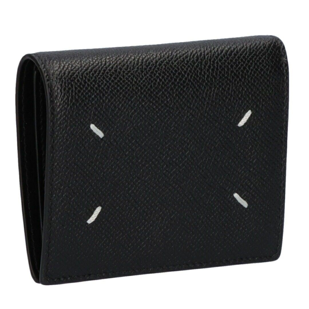 【なこにね】 Maison Margiela 三つ折り財布 黒 Maison Margiela メゾンマルジェラ 財布 三つ折り FOUR STITCHES