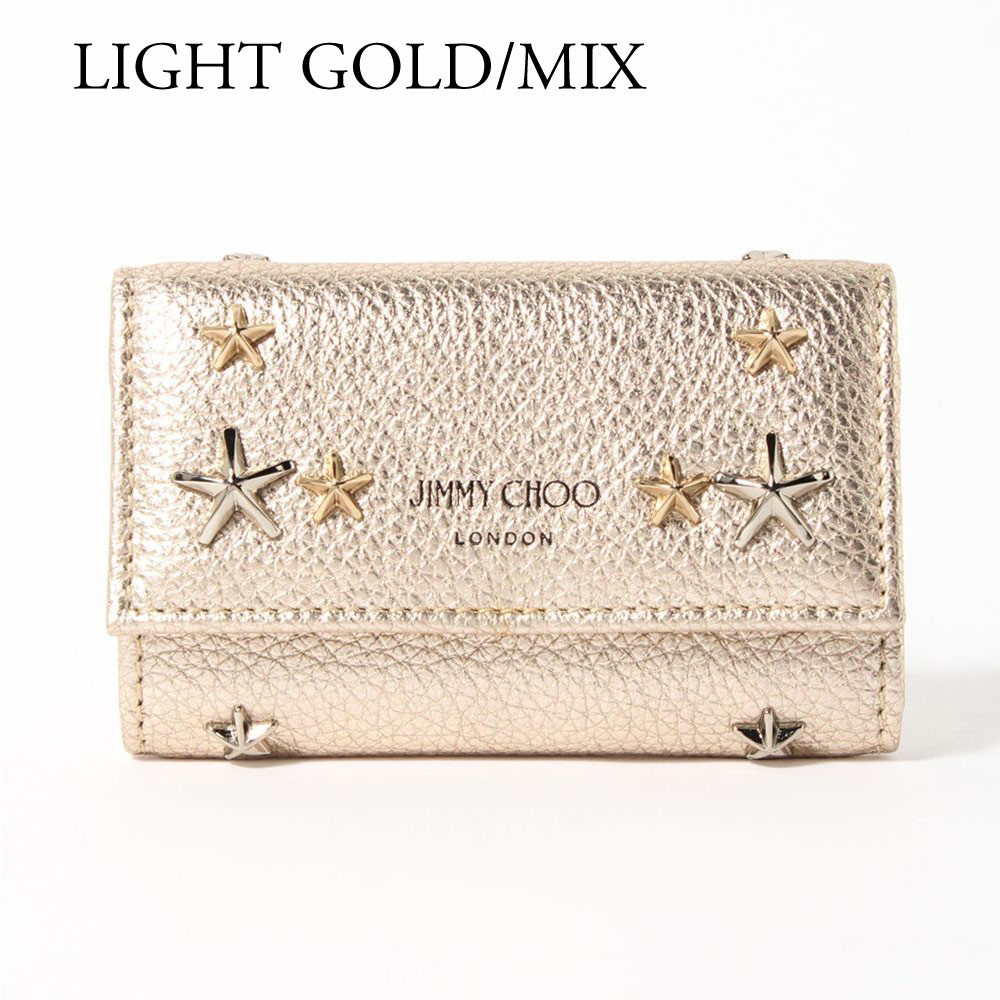 待望の再入荷! 新品Jimmy Choo NANCY UUR LIGHTGOLDMIXキーケース