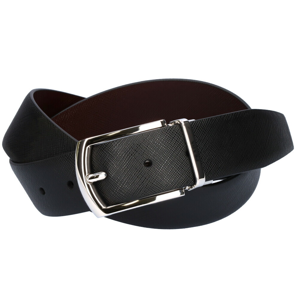 プラダ ベルト リバーシブル 2cc468 053 ブラック ブラウン F00xf メンズベルト Zkk Nero Bruciato 90 Nbl Nbl