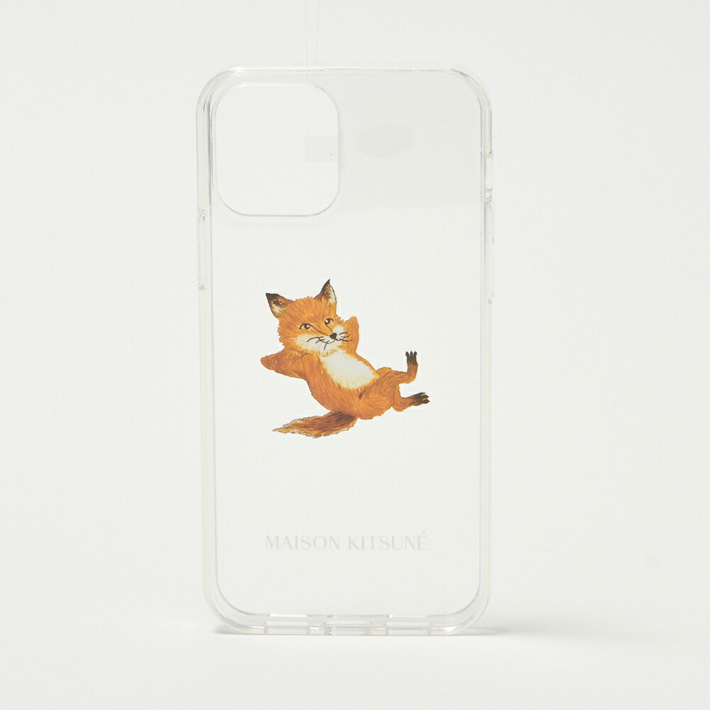 6 15 火 23 59までポイント5倍 メゾンキツネ Iphoneケース Iphone Case 12 Guap0004 クリア Translucid Maison Kitsune Psicologosancora Es