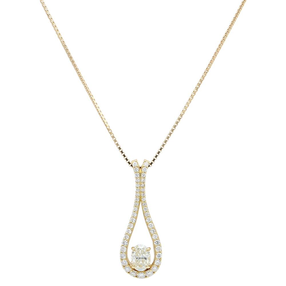 【予約会対象品】 ジュエリー JEWELRY デザインネックレス K18イエローゴールド ダイヤモンド 【お取り寄せ】｜テザーレブランドショップ