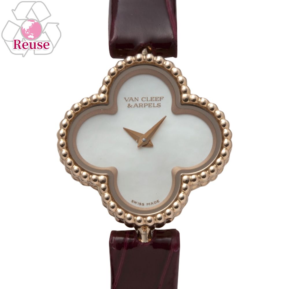 【予約会対象品】 【リユース品】 ヴァンクリーフ&アーペル VAN CLEEF&ARPELS 時計 レディースウォッチ スウィート アルハンブラ ウォッチ VCARD8SF00 シェル文字盤 【お取り寄せ】|テザーレブランドショップ