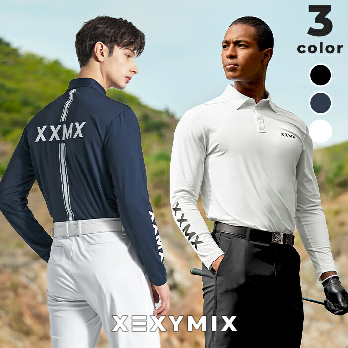 【OUTLET】ゼクシィミックス メンズ xexymix mens 長袖 ポロシャツ トップス ゴルフウェア メンズ ゴルフ スポーツウェア メンズ トレーニングウェア メンズ フィットネスウェア メンズ ランニングウェア メンズ ジムウェア メンズ GOLF ゼクシーミックス GT2245H 速乾【20】｜XEXYMIX Online Shop 店
