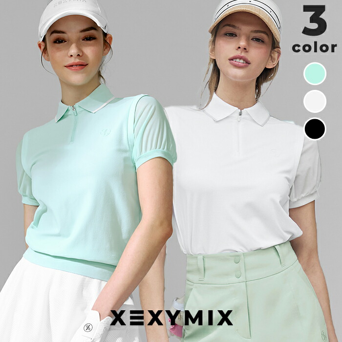 XXMX GOLF　ゼクシィミックス　ハーフボタン　レア　韓国　半袖　ポロシャツ 楽天市場】【OUTLET】ゼクシィミックス xexymix ポロシャツ ハーフ