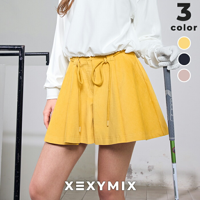 【OUTLET】ゼクシィミックス xexymix キュロットパンツ フレア コーデュロイ 裏起毛 インナーパンツ ゴルフウェア ボトムス レディース UVカット かわいい ゴルフ ゴルフ女子 スポーツウェア アクティブウェア ゼクシーミックス xfk3ps1204 【40】｜XEXYMIX Online Shop 店