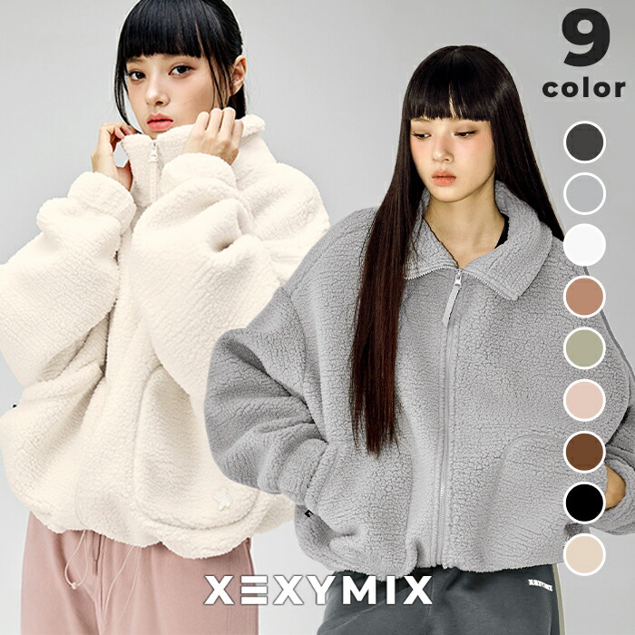 ゼクシィミックス xexymix フリース ハイネック ジャケット アウター