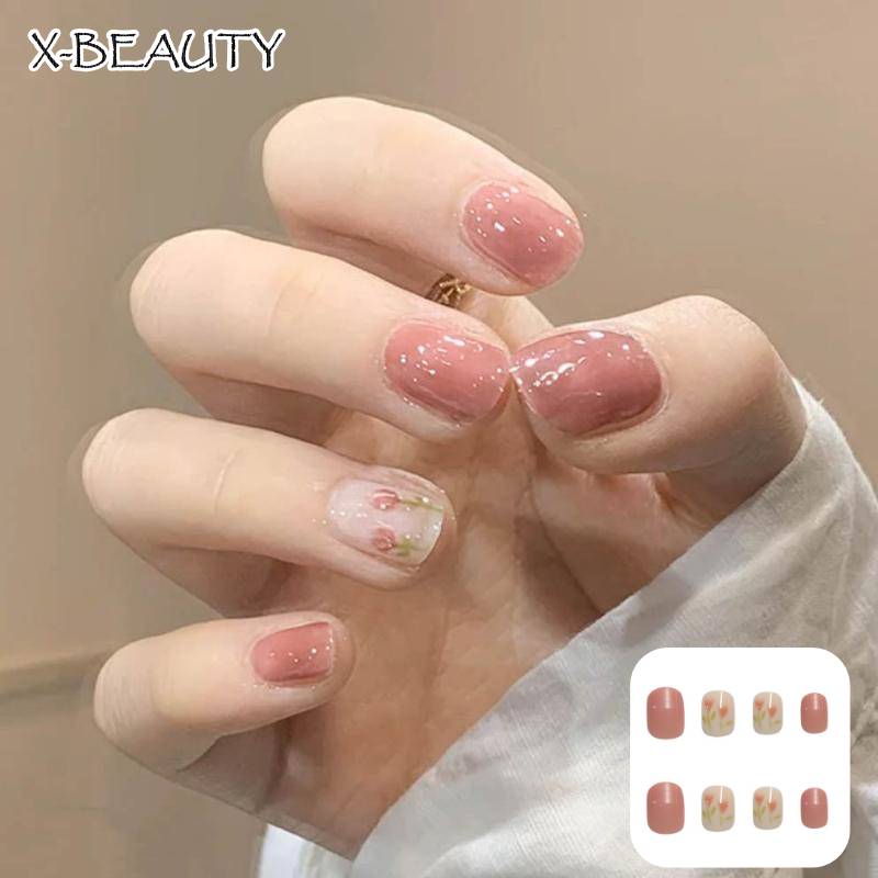 ネイルチップ つけづめ 人気 貼るだけつけ爪 結婚式 かわいい リボン ピンク Amazon | ネイルチップ 付け爪 チップ 3D リボン付き 24枚