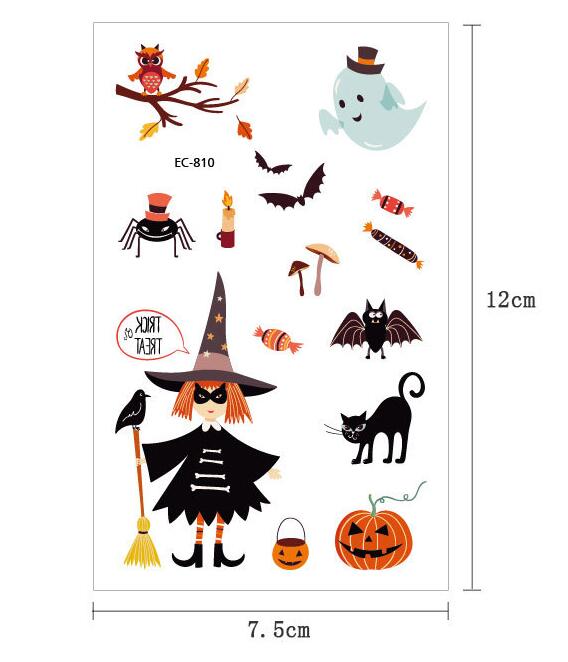 値段が激安 ハロウィン タトゥーシール カボチャ かわいい 大人 子供 無害 数量限定 イベント halloween qdtek.vn