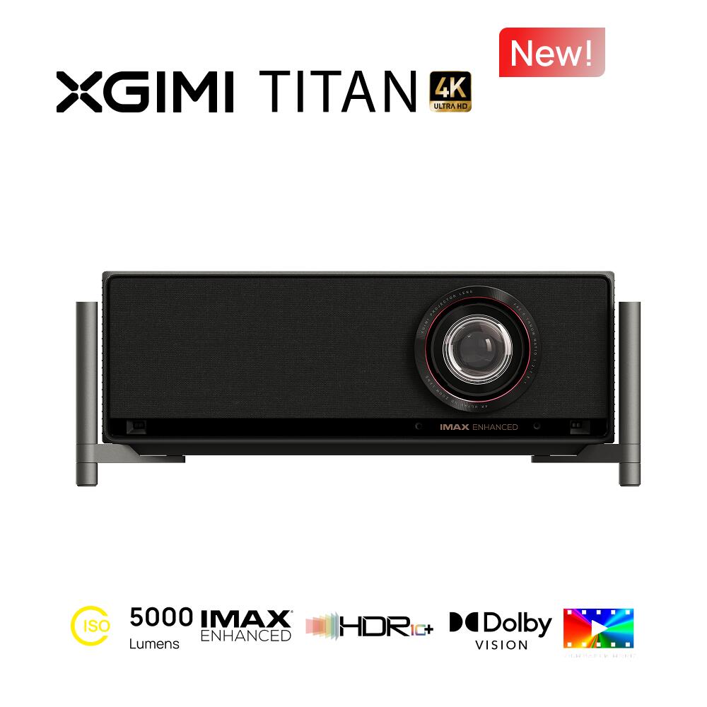 XGIMI TITAN 4K ホームプロジェクター【デュアルレーザー 5000 ISOルーメン 高輝度 / Dolby Vision・IMAX Enhanced対応 / 4K 0.78型DMD / 光学ズーム / レンズシフト / 全自動補正 / ホームシアター 映画館 大画面 プロジェクター】