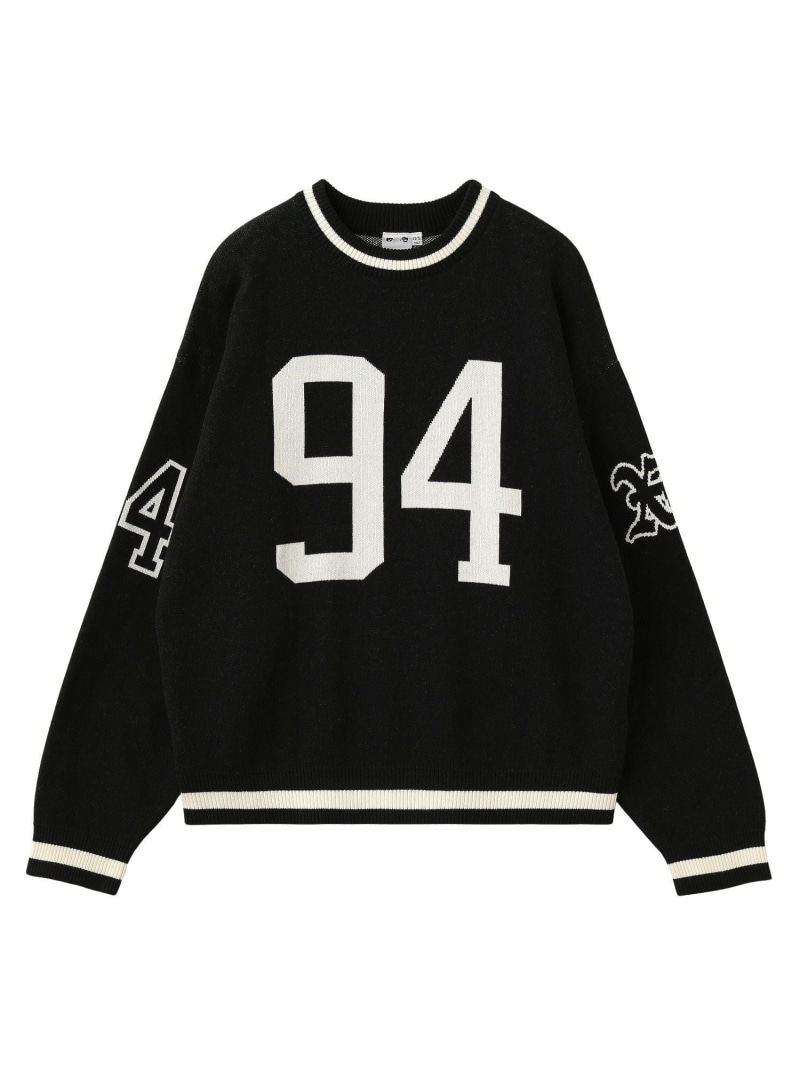 【SALE／30%OFF】NUMBERING JACQUARD KNIT TOP X-girl エックスガール トップス ニット ブラック ブラウン【RBA_E】【送料無料】[ Fashion]｜X-girl／エックスガール