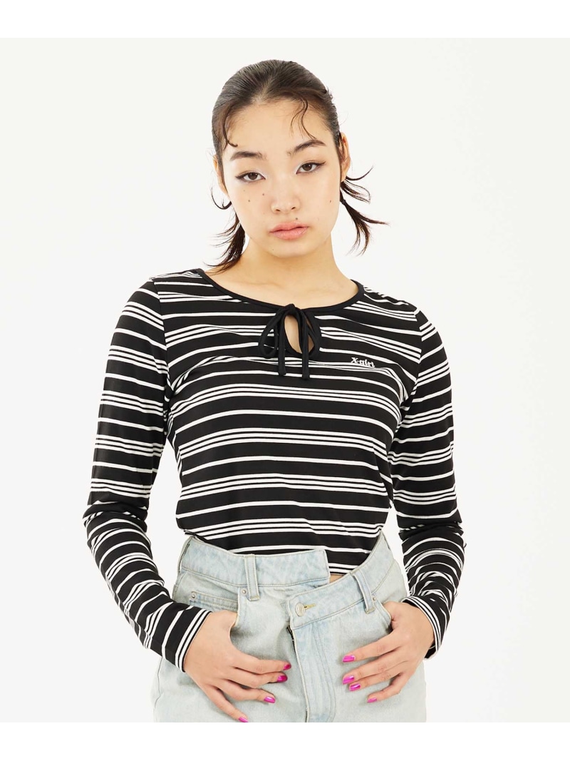 【楽天市場】【SALE／30%OFF】STRIPED TEARDROP TOP トップス X-girl X-girl エックスガール トップス