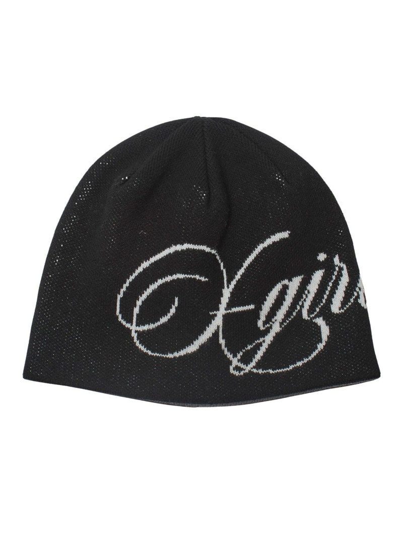 LOGO AND HAZY PATTERN REVERSIBLE BEANIE X-girl エックスガール 帽子 その他の帽子 ブルー ブラック レッド【送料無料】[ Fashion]