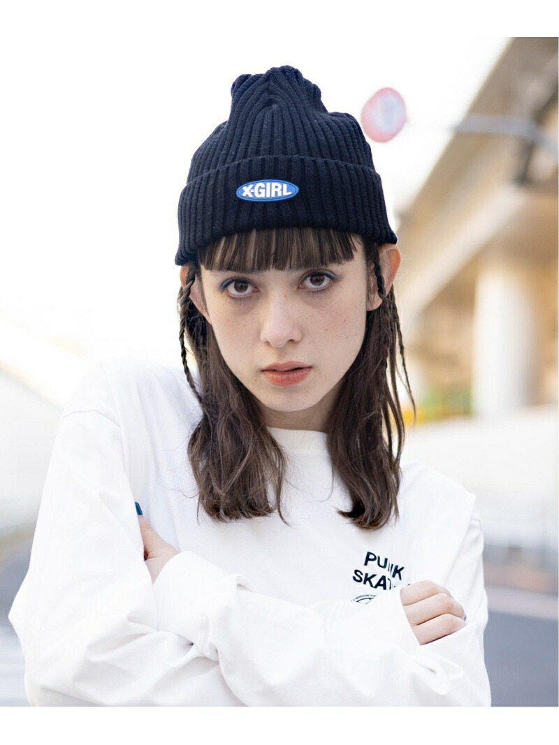 Striped Knit Cap 帽子 ビーニー エックスガール X Girl
