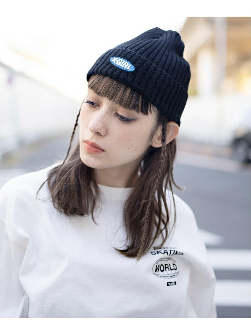 Striped Knit Cap 帽子 ビーニー エックスガール X Girl