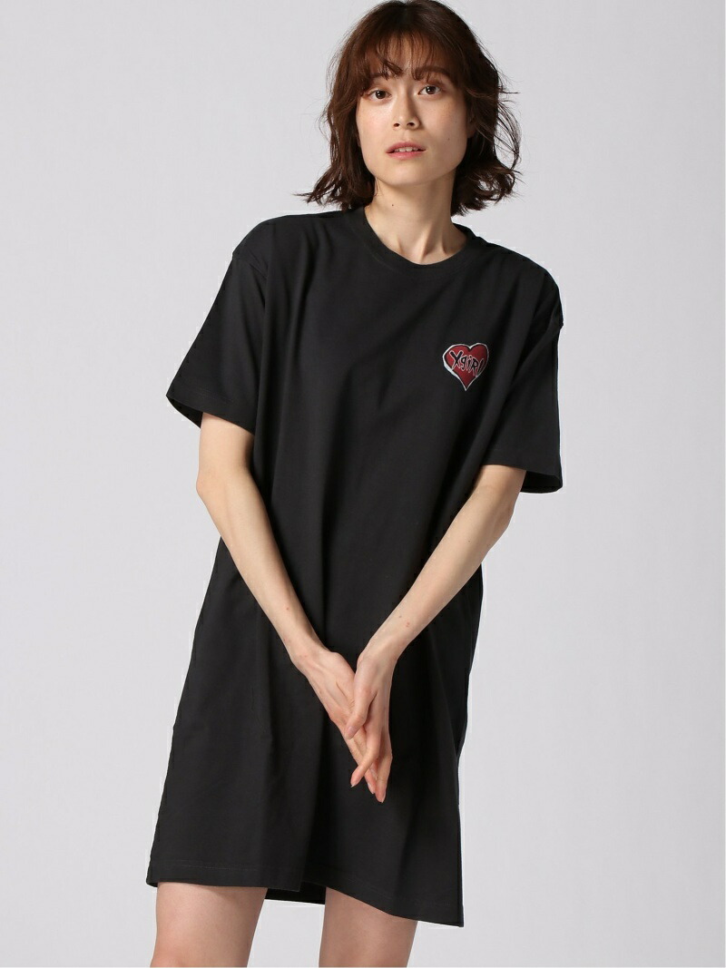 楽天市場 Rakuten Fashion Twins S S Tee Dress X Girl エックスガール ワンピース 半袖ワンピース グレー グリーン ホワイト 送料無料 X Girl エックスガール