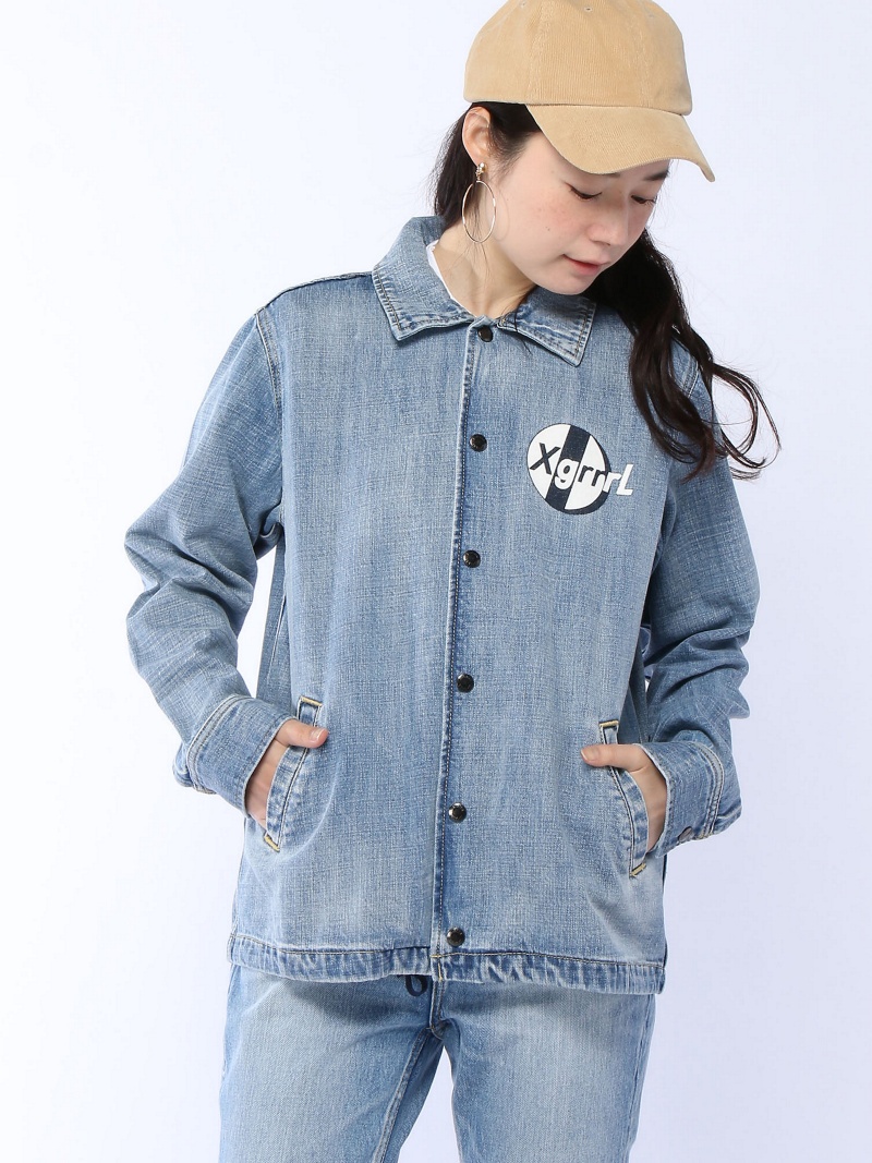 X-girl - X-girl コーチジャケット SATIN LOGO COACH JACKETの+spbgp44.ru