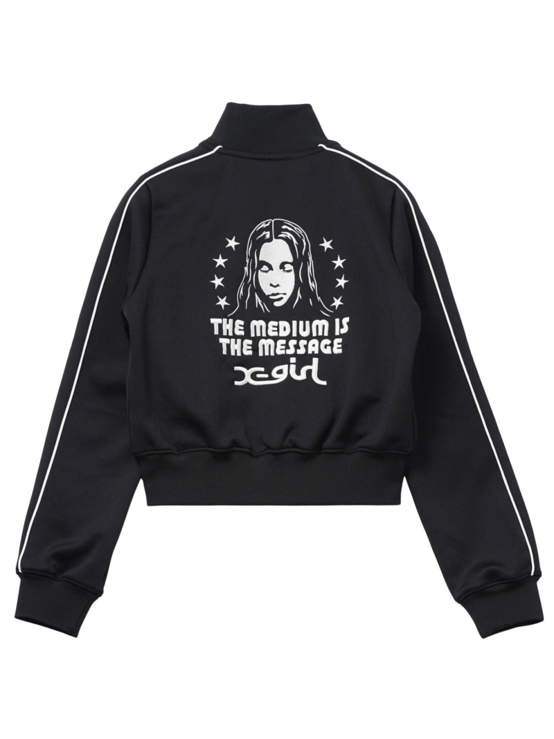 ジャケット・アウター X-girl  FAUX LEATHER OVERSIZED JACKET X-girl（エックスガール）の「FAUX LEATHER OVERSIZED JACKET