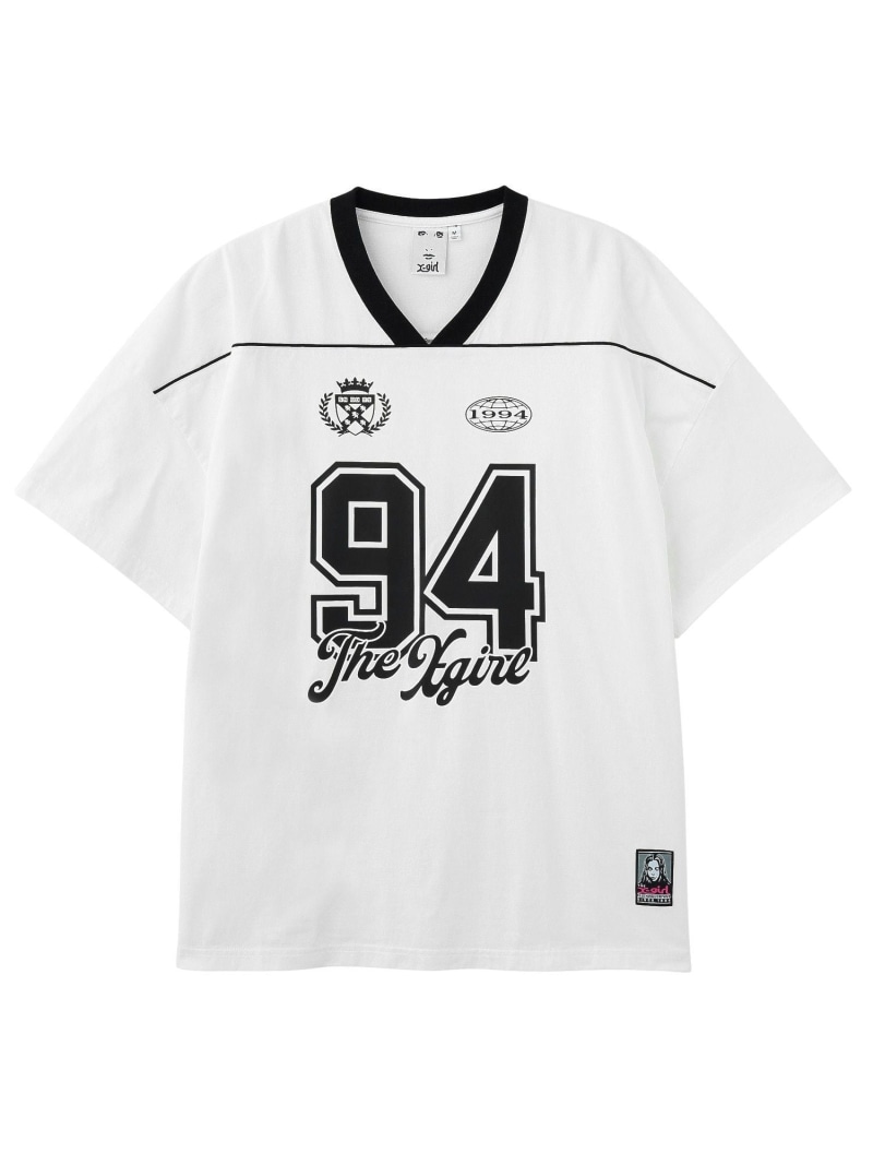 FACE LABEL NUMBER BIG TEE DRESS X-girl エックスガール ワンピース・ドレス その他のワンピース・ドレス ブルー ブラック ホワイト【送料無料】[ Fashion]
