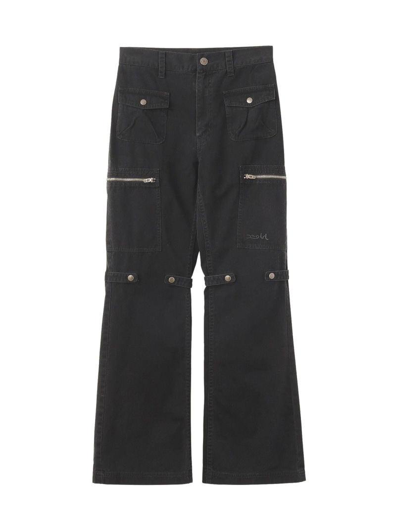 【SALE／30%OFF】FADED MULTI POCKET FLARE PANTS X-girl エックスガール パンツ その他のパンツ カーキグリーン ブラック ブラウン【RBA_E】【送料無料】[ Fashion]｜X-girl／エックスガール 7,508円