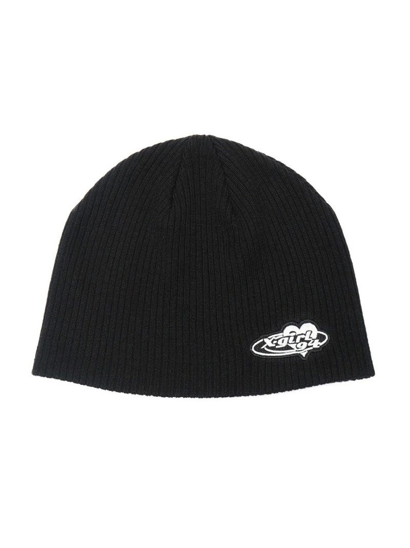 帽子 Beanie black 楽天市場】【SALE／30%OFF】PATCHED LOGO BEANIE X-girl エックス