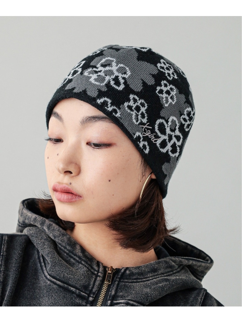 【楽天市場】PIXEL FLOWER JACQUARD BEANIE X-girl X-girl エックスガール 帽子 ニット帽・ビーニー